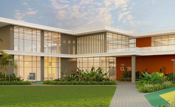 club house swimming pool